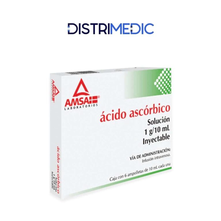 Ácido Ascórbico, 1 gr, 6 Ampolletas, Amsa