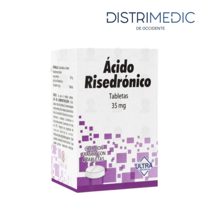 Ácido Risedronico, 35 mg, 4 Tabletas, Ultra-Distrimedic de Occidente