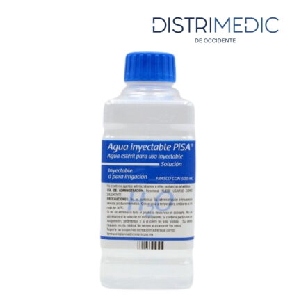 Agua Estéril Inyectable, 500 ml, Pisa-Distrimedic de Occidente