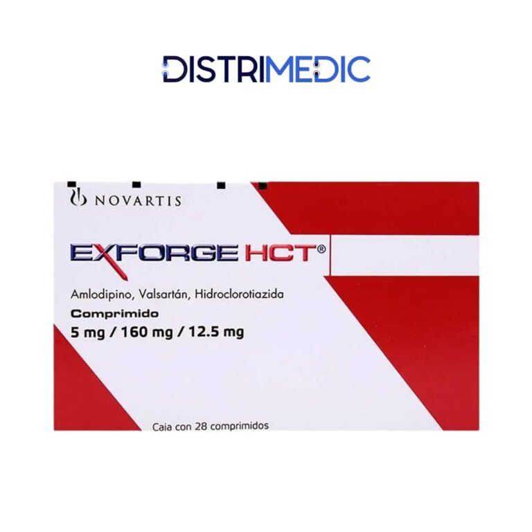 Amlodopino Equivalente - Amlodipino Valsartán - Hidroclorotiazida, 5 mg, 160 mg, 28 Comprimidos, Novartis