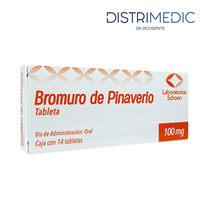 Bromuro de Pinaverio, 100 mg, 14 Tabletas, Schoen-Distrimedic de Occidente