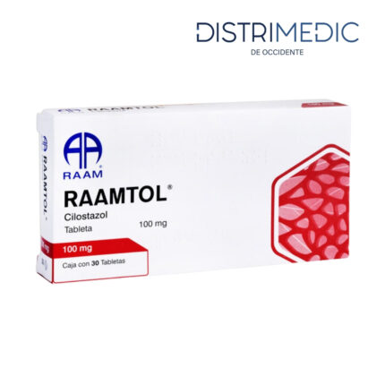 Cilostazol, 100 mg, 30 Tabletas, Raam-Distrimedic de Occidente