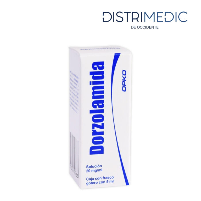 Dorzolamida Solución Oftálmica, 5 ml, 5 ml, 1 Pieza, Exakta-Distrimedic de Occidente