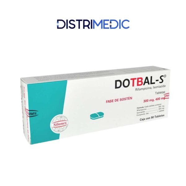 Isoniazida - Rifampicina, 300 mg, 400 mg, 90 Tabletas, Silanes