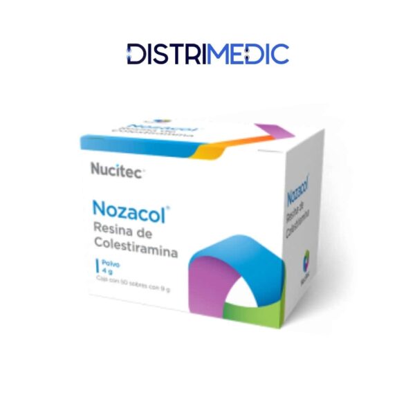 Resina de Colestiramina, 4 gr, 9 gr, 50 Sobres, Nucitec