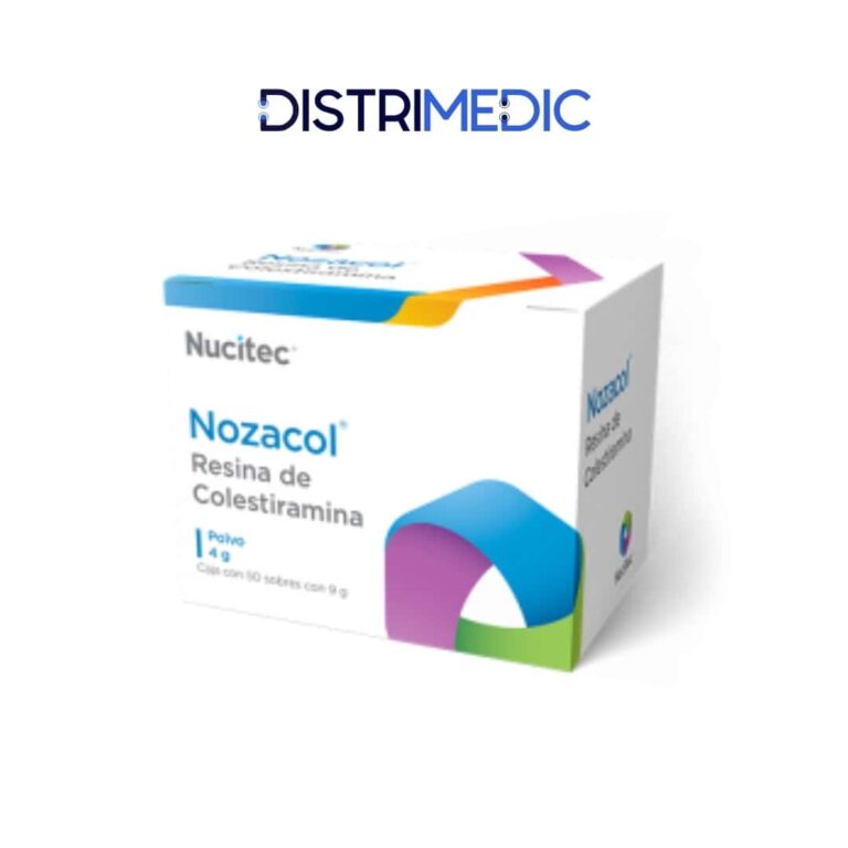 Resina de Colestiramina, 4 gr, 9 gr, 50 Sobres, Nucitec
