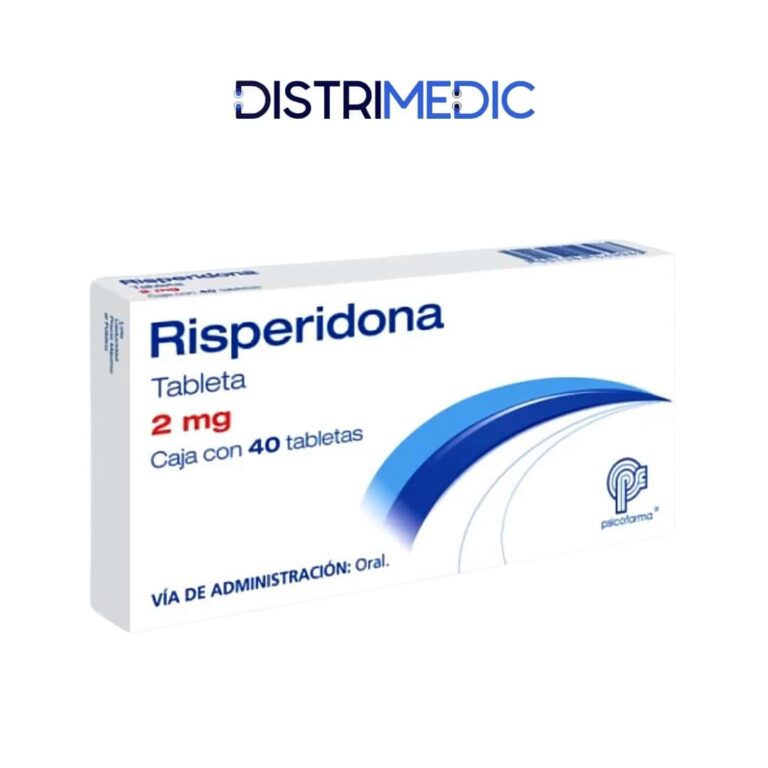Risperidona, 2 mg, 40 Tabletas, Psicofarma