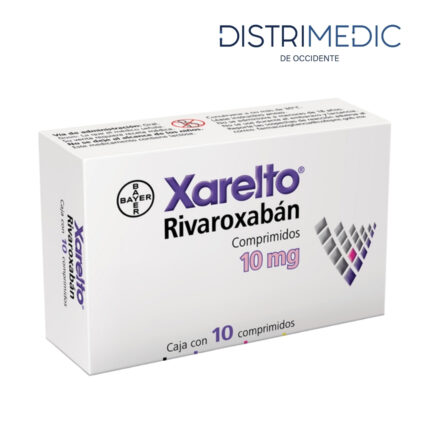 Rivaroxabán, 10 mg, 10 Comprimidos, Bayer-Distrimedic de Occidente