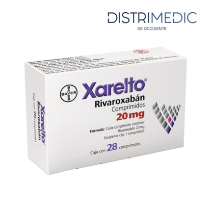 Rivaroxabán, 20 mg, 28 Comprimidos, Bayer-Distrimedic de Occidente