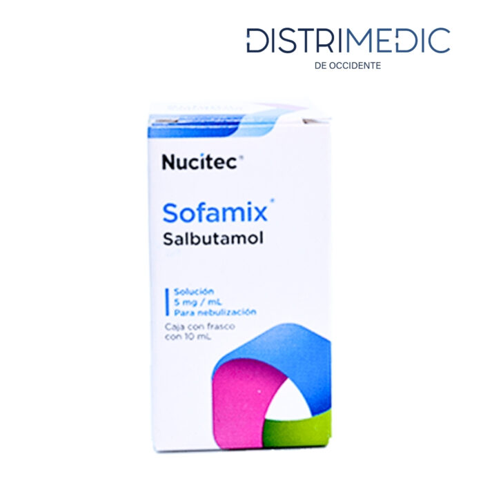 Salbutamol Solución para Nebulización, 5 mg, 10 ml, 1 Pieza, Nucitec-Distrimedic de Occidente